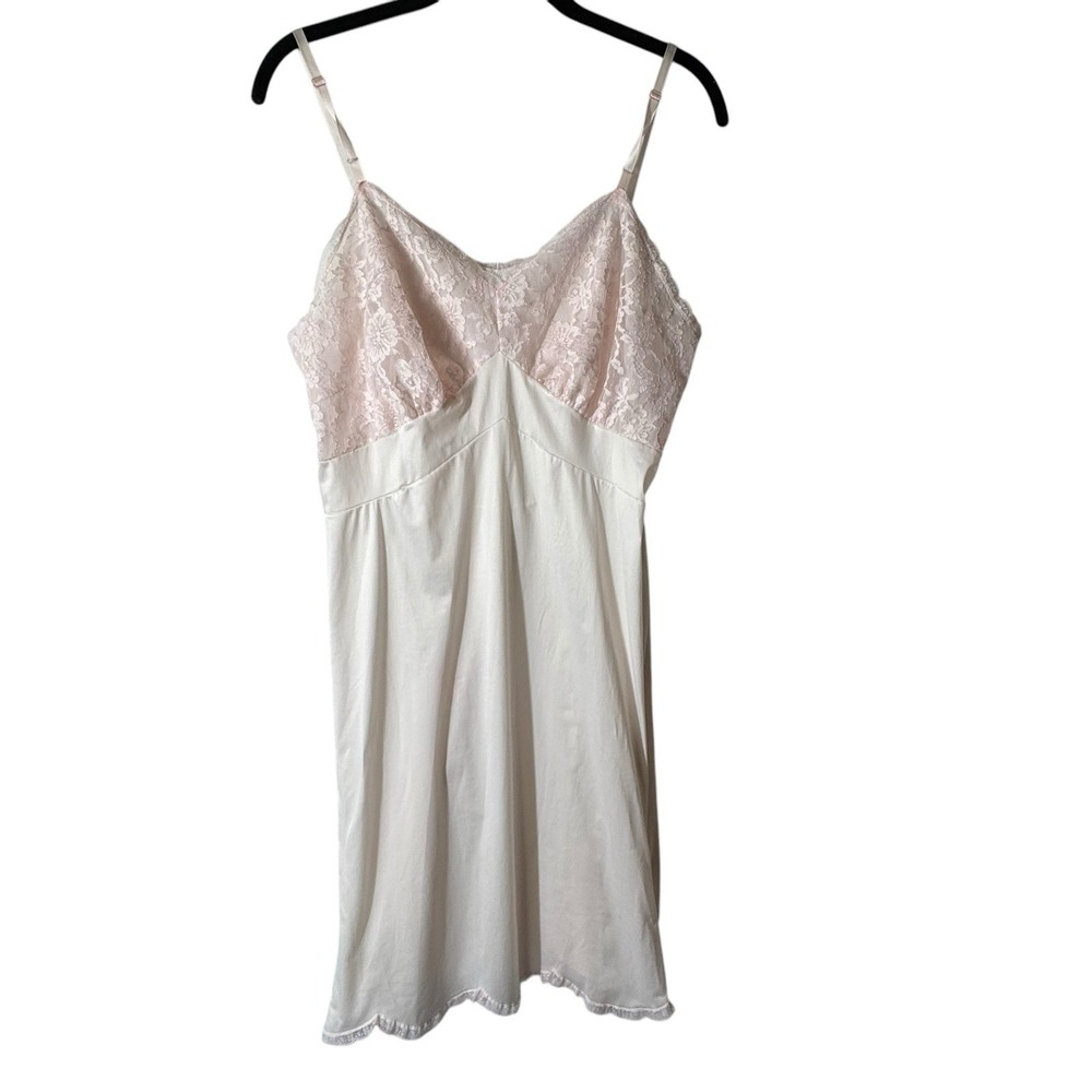 1970s vintage Light pink vanity fair‎ Slip nightgown dress size 38 Tricot USA